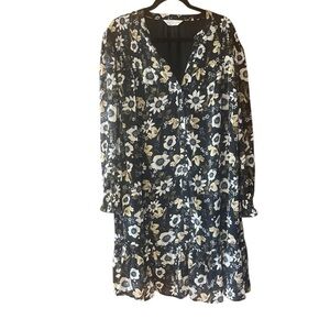 Estelle Delfina Floral‎ Chiffon Shirt Dress